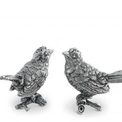 Vagabond House Pewter Song Birds Salt & Pepper Set