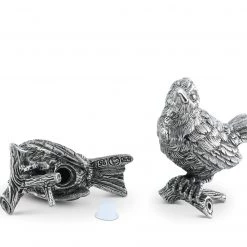 Vagabond House Pewter Song Birds Salt & Pepper Set