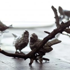 Vagabond House Pewter Song Birds Salt & Pepper Set