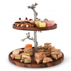 Vagabond House Song Bird Cheese Stand Two Tier