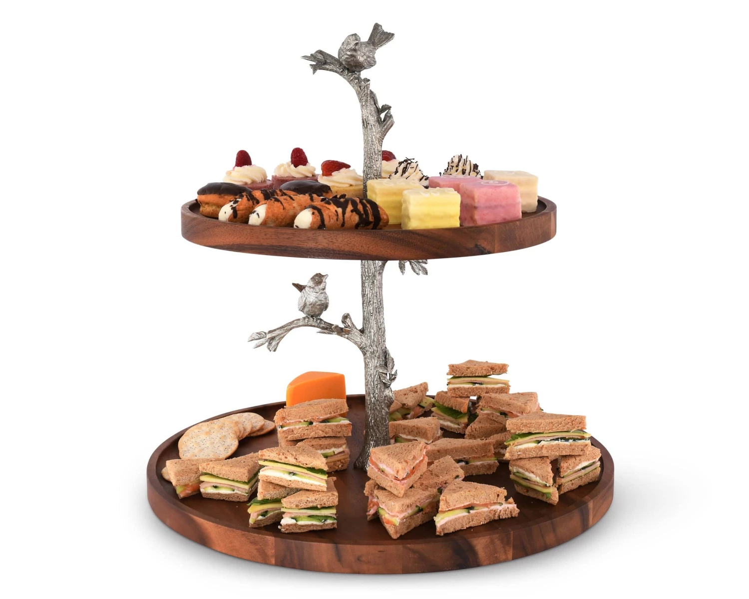Vagabond House Song Bird Cheese Stand Two Tier 1 Vagabond House Song Bird Cheese Stand Two Tier