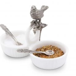 Vagabond House Song Bird Dbl Salt Cellar