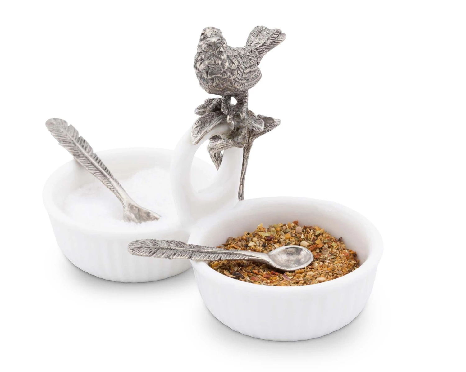 Vagabond House Song Bird Dbl Salt Cellar 1 Vagabond House Song Bird Dbl Salt Cellar