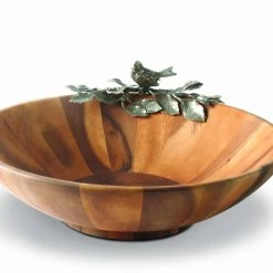 Vagabond House Song Bird Salad Serving Bowl