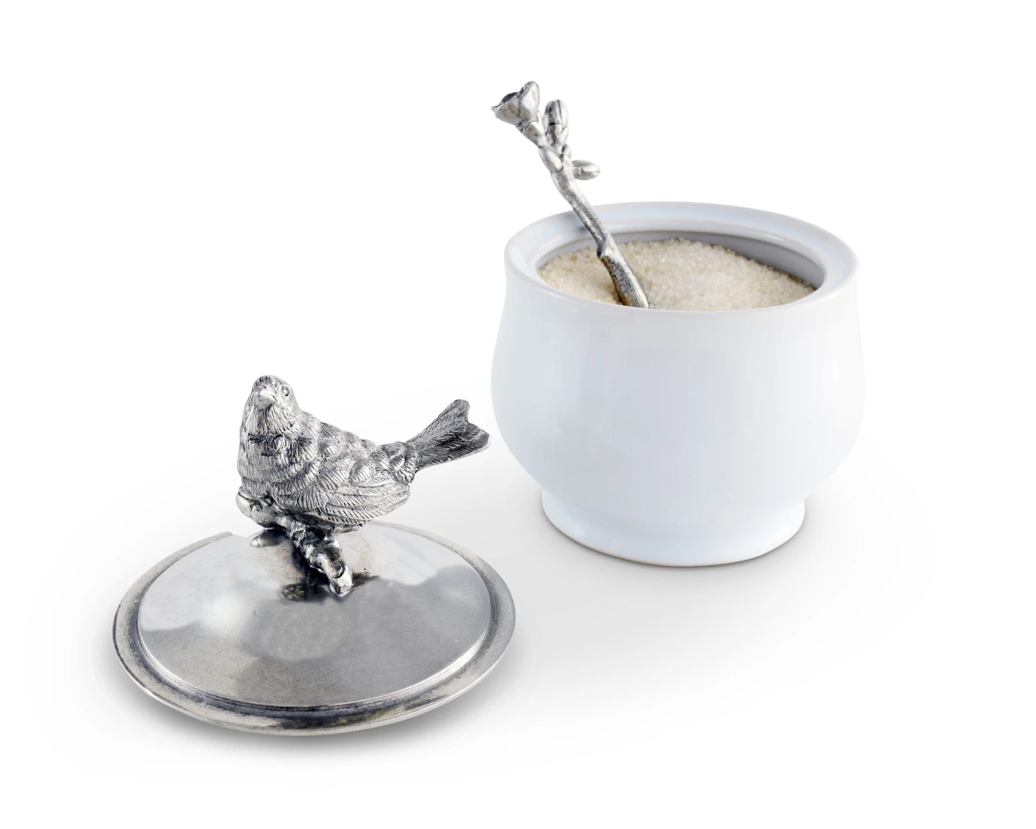 Vagabond House Song Bird Sugar Bowl And Spoon 2 Vagabond House Song Bird Sugar Bowl And Spoon