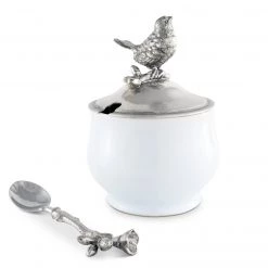 Vagabond House Song Bird Sugar Bowl And Spoon 7 Vagabond House Song Bird Sugar Bowl And Spoon