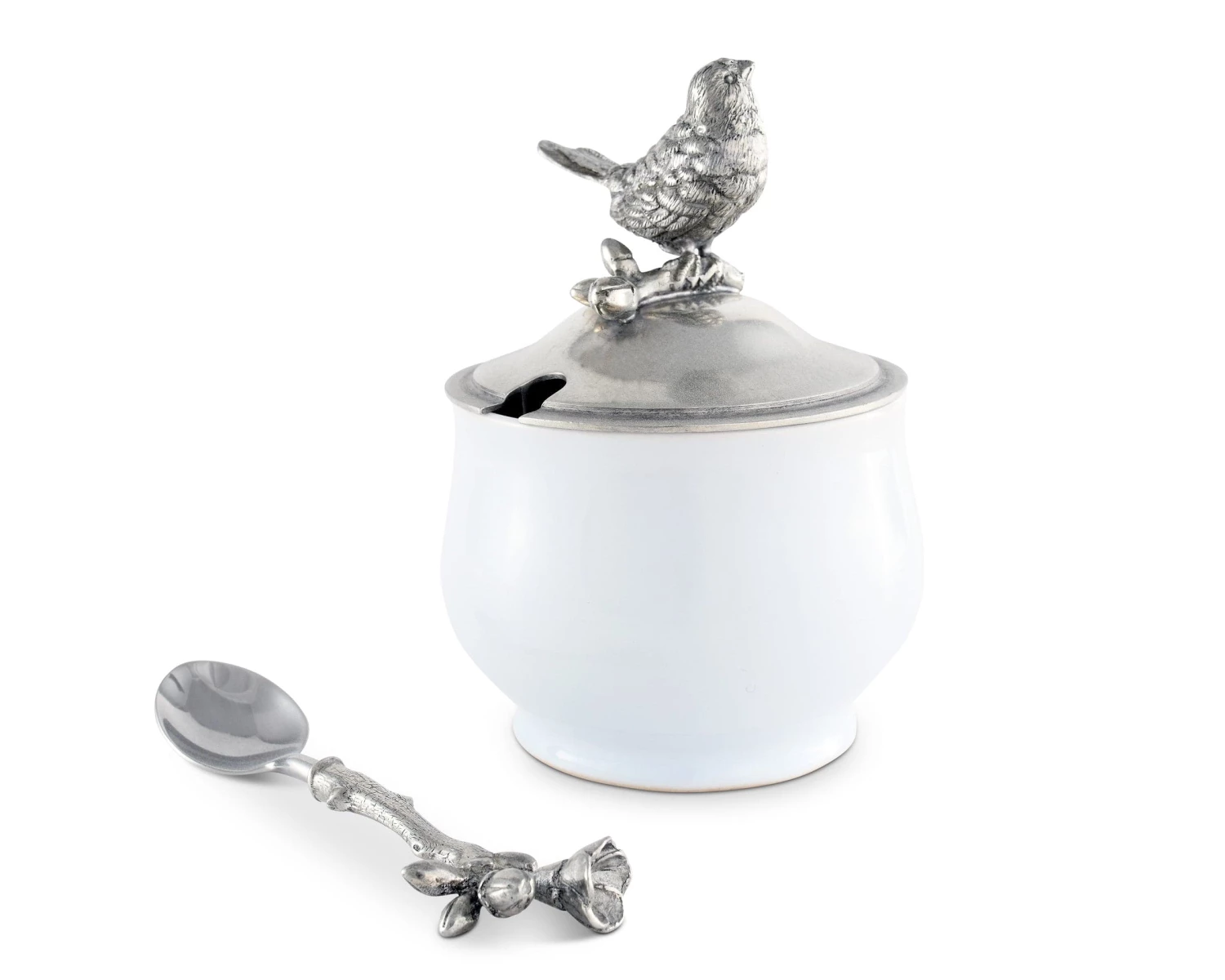 Vagabond House Song Bird Sugar Bowl And Spoon 3 Vagabond House Song Bird Sugar Bowl And Spoon