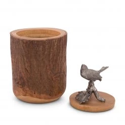Vagabond House Song Bird Wood Canister