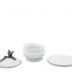 Vagabond House Songbird Porcelain Lidded Bowl Song Bird