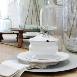 Vagabond House Songbird Porcelain Lidded Bowl Song Bird