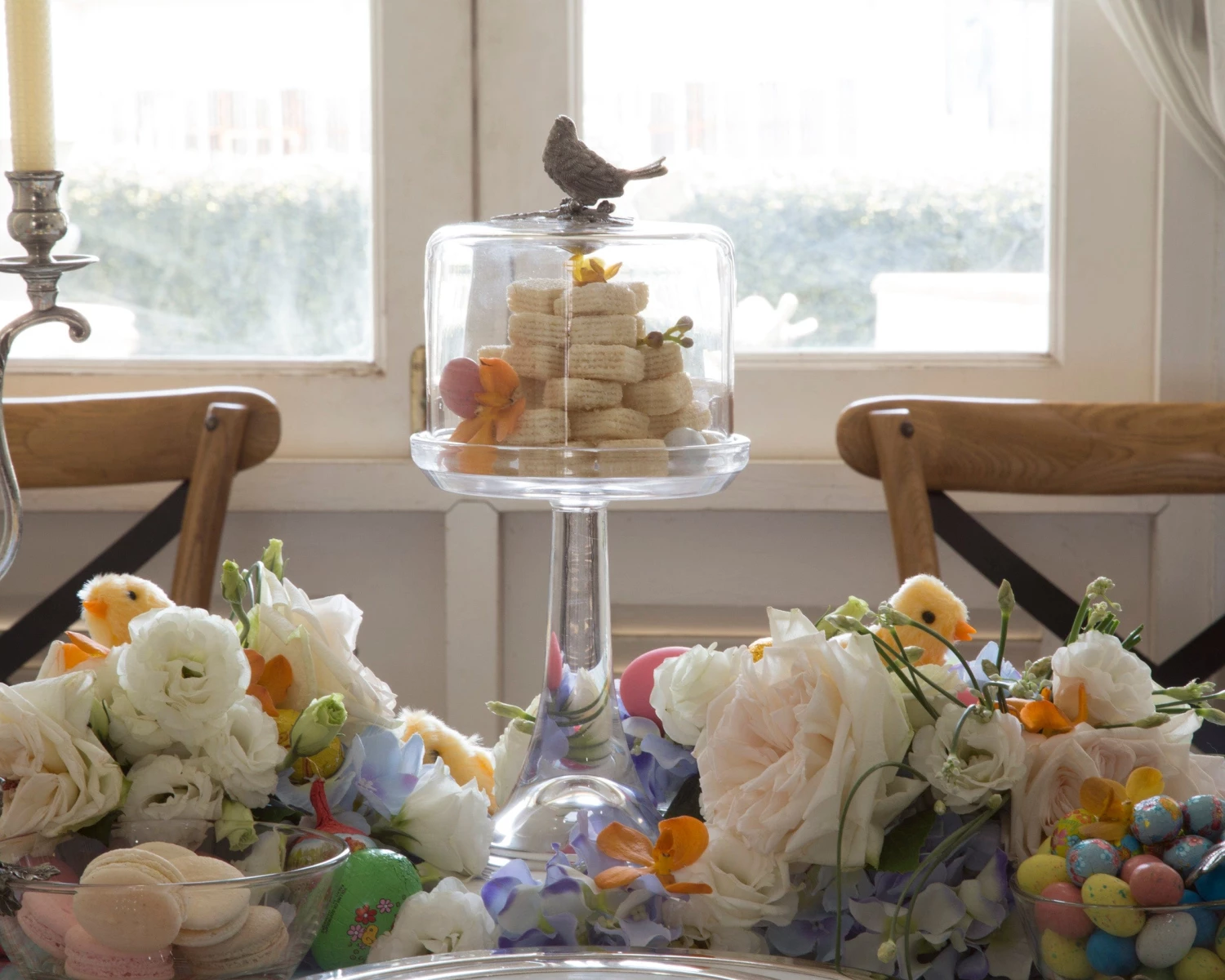 Vagabond House Song Bird Glass Covered Cake / Dessert Stand 6 Vagabond House Song Bird Glass Covered Cake / Dessert Stand