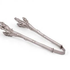Vagabond House Pewter Asparagus Pattern Tongs