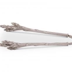 Vagabond House Pewter Asparagus Pattern Tongs