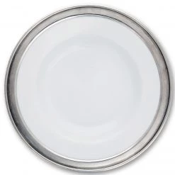 Vagabond House Classic Pewter Rim Dinner Plate
