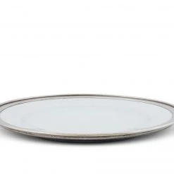 Vagabond House Classic Pewter Rim Dinner Plate