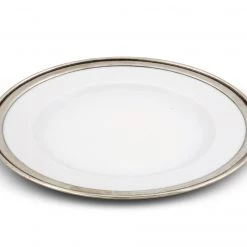 Vagabond House Classic Pewter Rim Dinner Plate