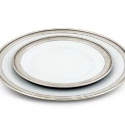 Vagabond House Tribeca Classic Pewter Rim Salad Plate