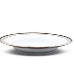 Vagabond House Classic Pewter Rim Soup Bowl