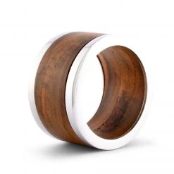 Vagabond House Modern Tribeca Teak Napkin Ring