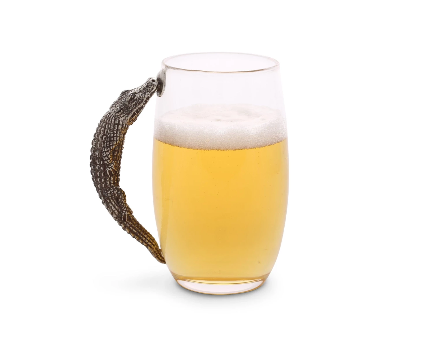 Vagabond House Sea And Shore Alligator Glass Beer Mug 2 Vagabond House Sea And Shore Alligator Glass Beer Mug