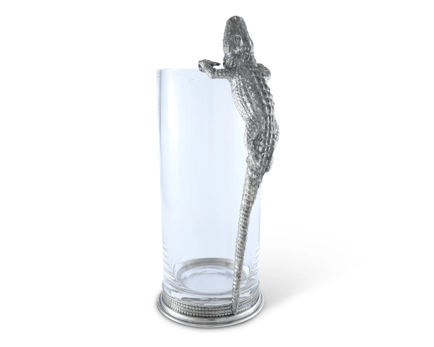 Vagabond House Glass Pitcher Pewter Alligator Handle Sea And Shore 4 Vagabond House Glass Pitcher Pewter Alligator Handle Sea And Shore