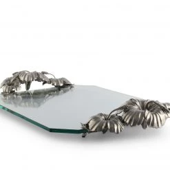 Vagabond House Hibiscus Flower Glass Tray 7 Vagabond House Hibiscus Flower Glass Tray