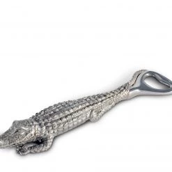 Vagabond House Sea And Shore Pewter Alligator Handle Bottle Opener