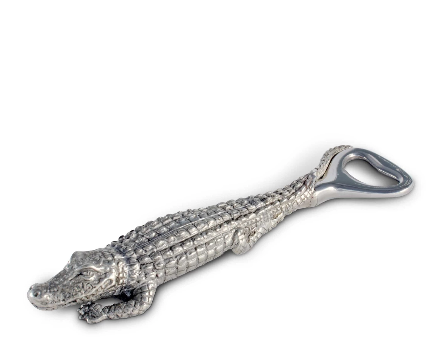 Vagabond House Sea And Shore Pewter Alligator Handle Bottle Opener 1 Vagabond House Sea And Shore Pewter Alligator Handle Bottle Opener
