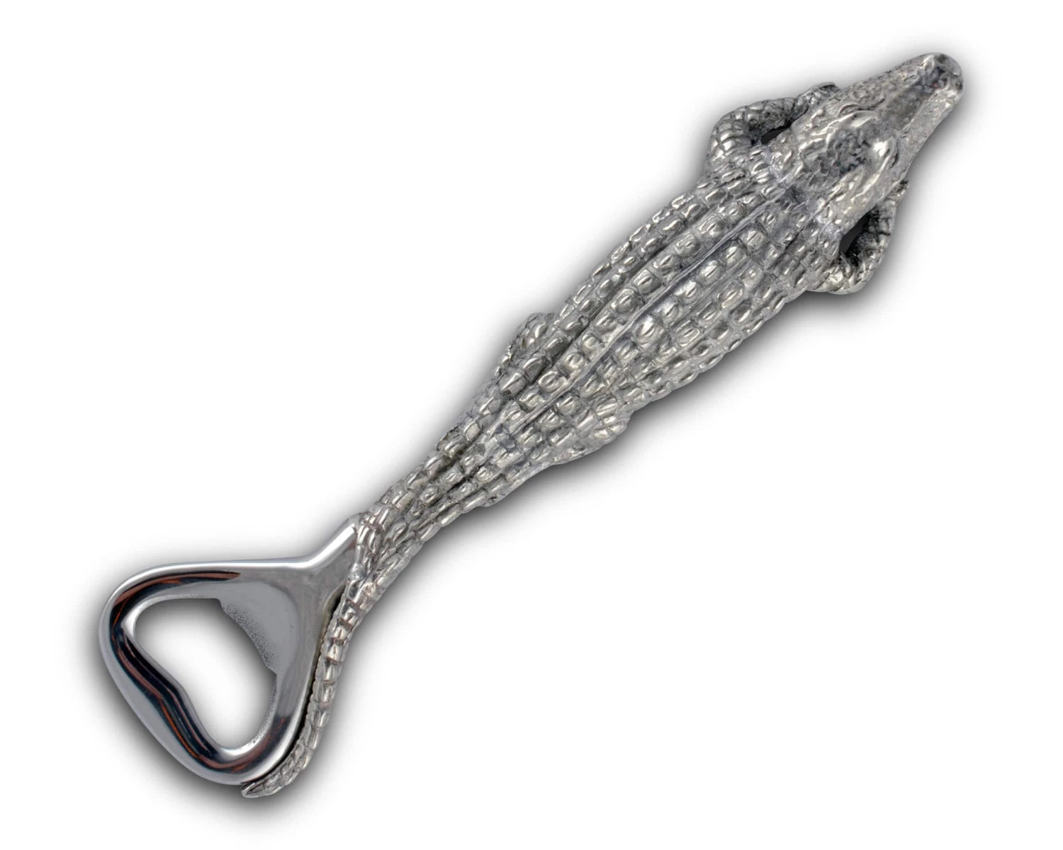 Vagabond House Sea And Shore Pewter Alligator Handle Bottle Opener 2 Vagabond House Sea And Shore Pewter Alligator Handle Bottle Opener