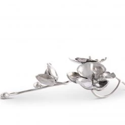 Vagabond House Sea And Shore Pewter Orchid Napkin Ring