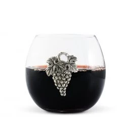 Vagabond House Grape Stemless Wine Glass Vineyard
