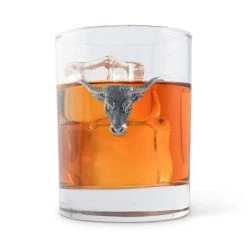 Vagabond House Long Horn Double Old Fashion Bar Glass