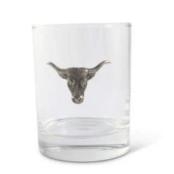 Vagabond House Long Horn Double Old Fashion Bar Glass