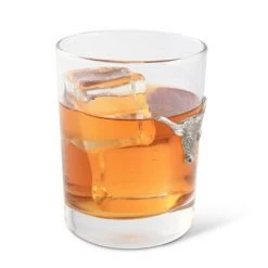 Vagabond House Long Horn Double Old Fashion Bar Glass