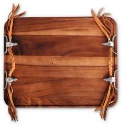 Vagabond House Long Horn Skull Breakfast Tray