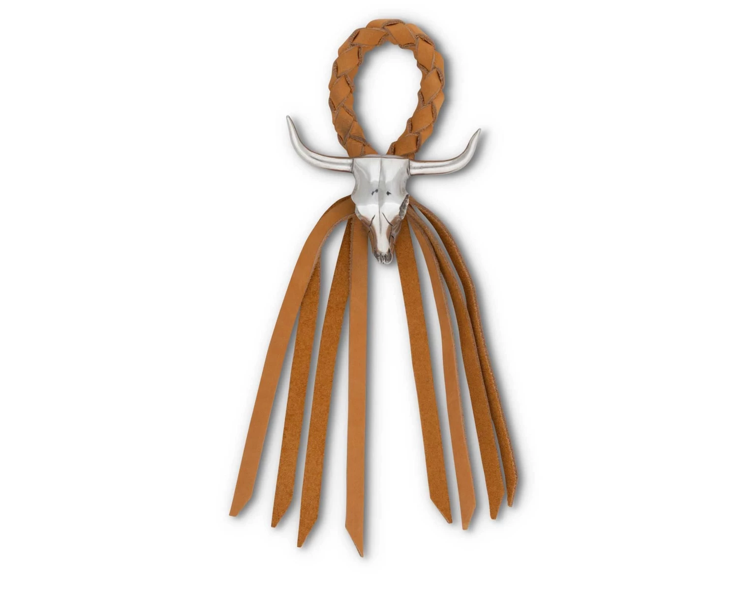 Vagabond House Long Horn Skull Leather Napkin Ring 1 Vagabond House Long Horn Skull Leather Napkin Ring