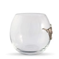 Vagabond House Western Frontier Longhorn Stemless Wine Glass