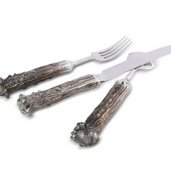 Vagabond House Pewter Antler Flatware Set