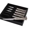 Vagabond House Western Frontier Pewter Antler Steak Knife Set