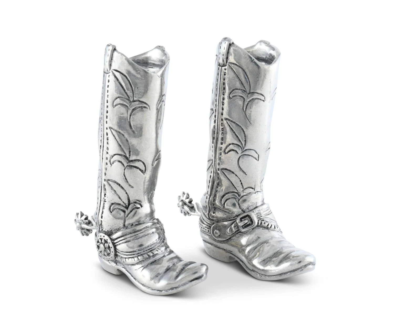 Vagabond House Pewter Cowboy Boot Salt & Pepper Set 1 Vagabond House Pewter Cowboy Boot Salt & Pepper Set