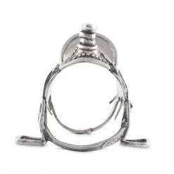 Vagabond House Western Frontier Pewter Cowboy Saddle Napkin Ring