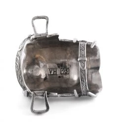 Vagabond House Western Frontier Pewter Cowboy Saddle Napkin Ring