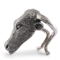 Vagabond House Pewter Steer Head Napkin Ring