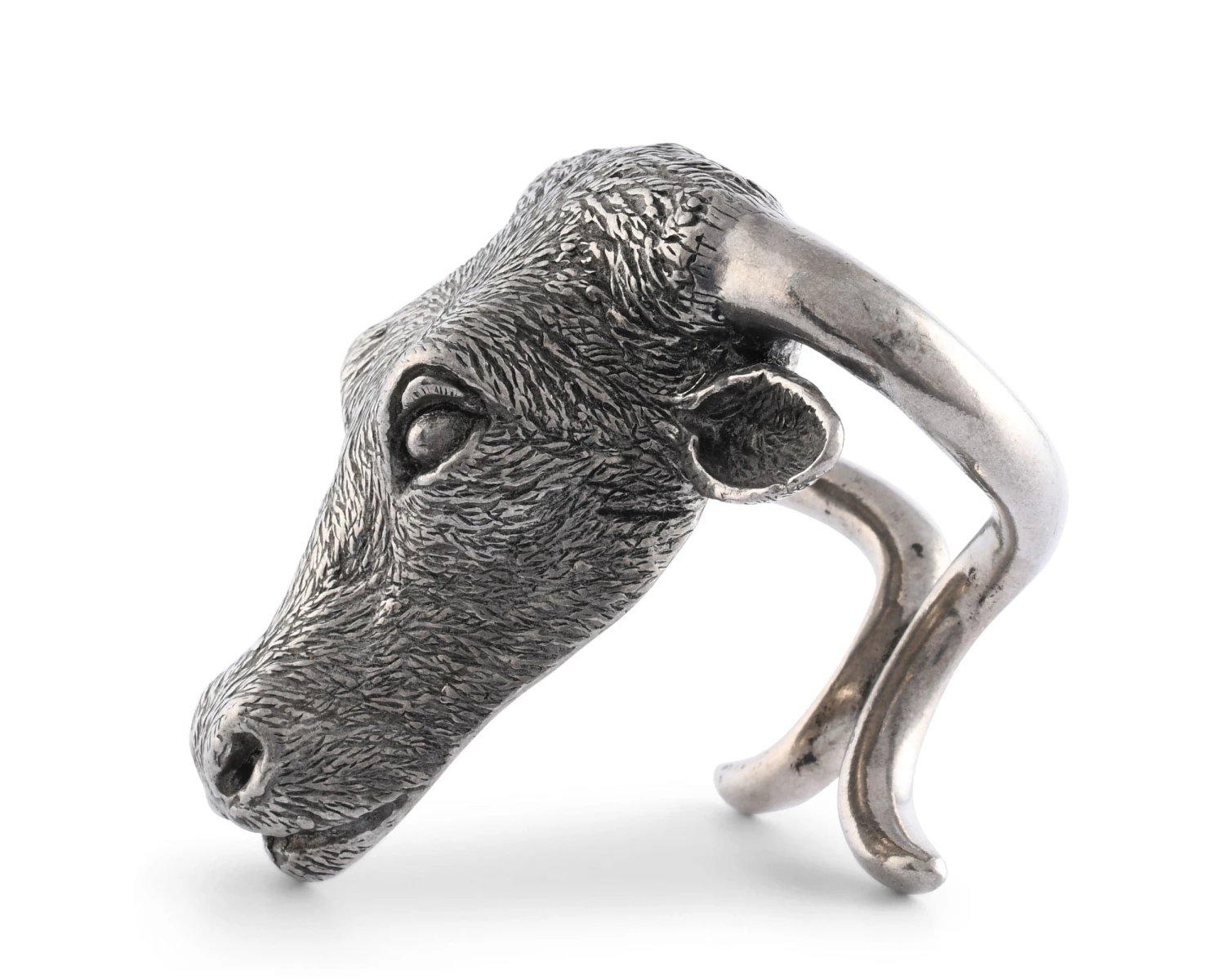 Vagabond House Pewter Steer Head Napkin Ring 1 Vagabond House Pewter Steer Head Napkin Ring