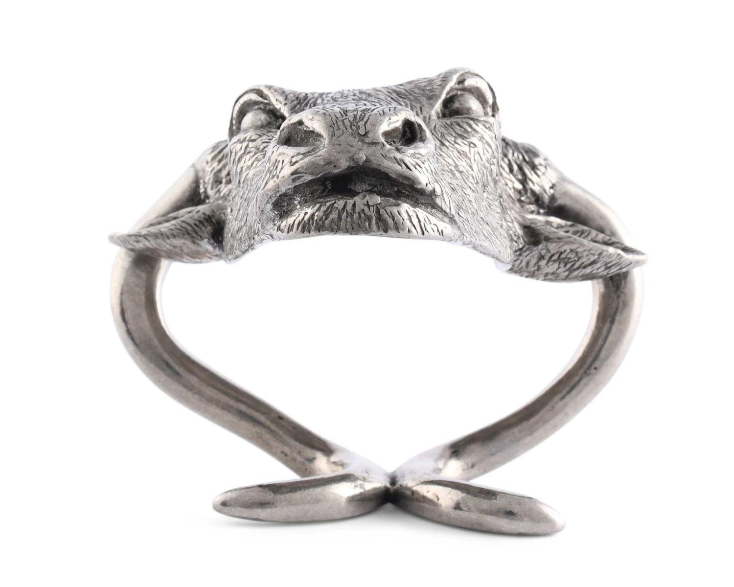 Vagabond House Pewter Steer Head Napkin Ring 4 Vagabond House Pewter Steer Head Napkin Ring