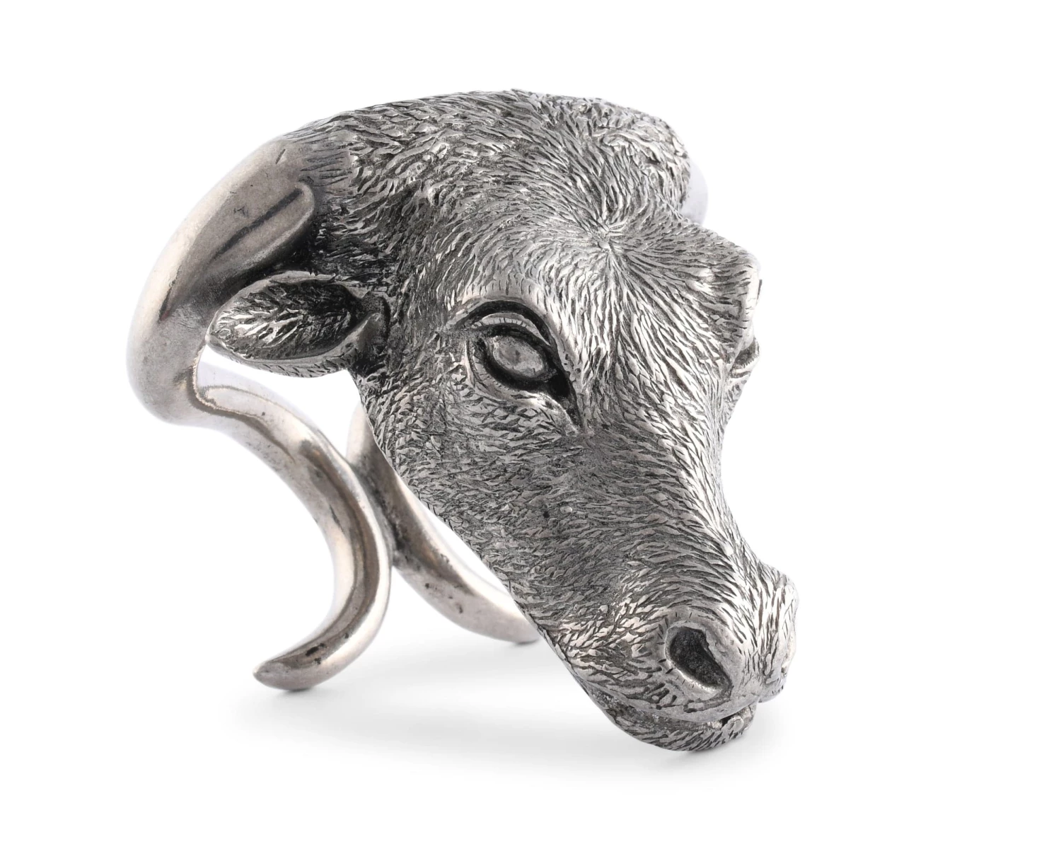 Vagabond House Pewter Steer Head Napkin Ring 5 Vagabond House Pewter Steer Head Napkin Ring