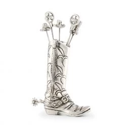 Vagabond House Western Frontier Western Boot Cheese Pick Set