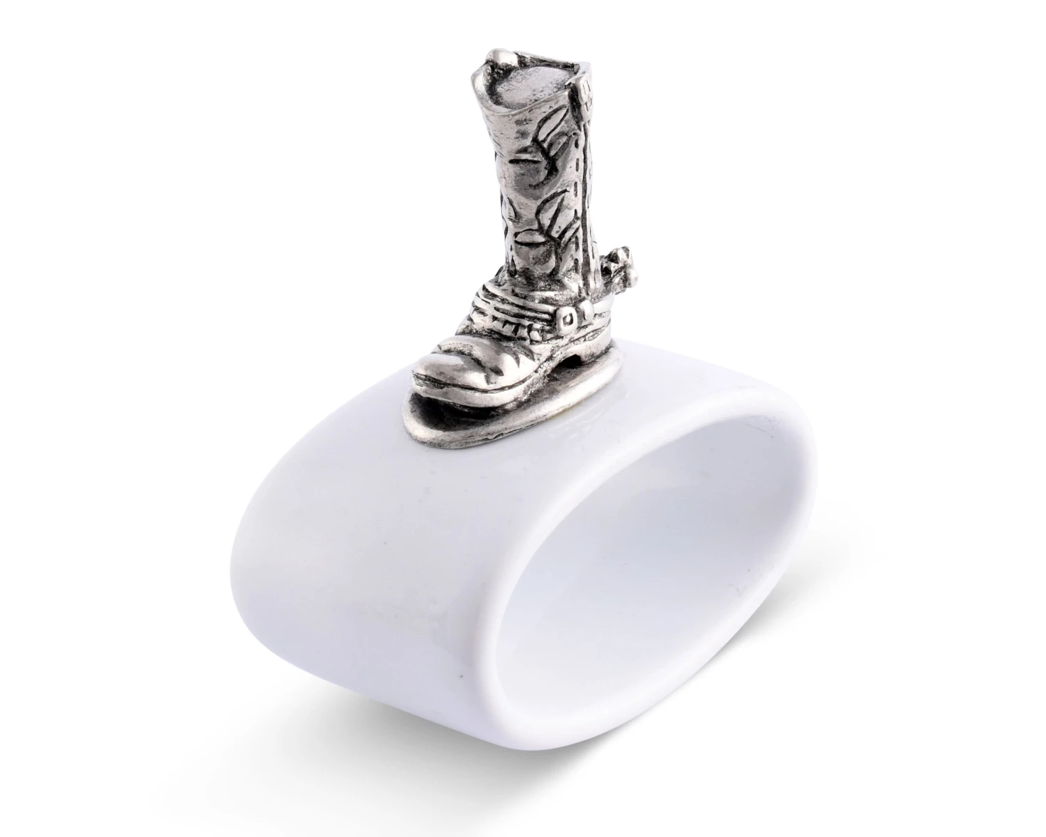 Vagabond House Western Frontier Western Boot Stoneware Napkin Ring 1 Vagabond House Western Frontier Western Boot Stoneware Napkin Ring