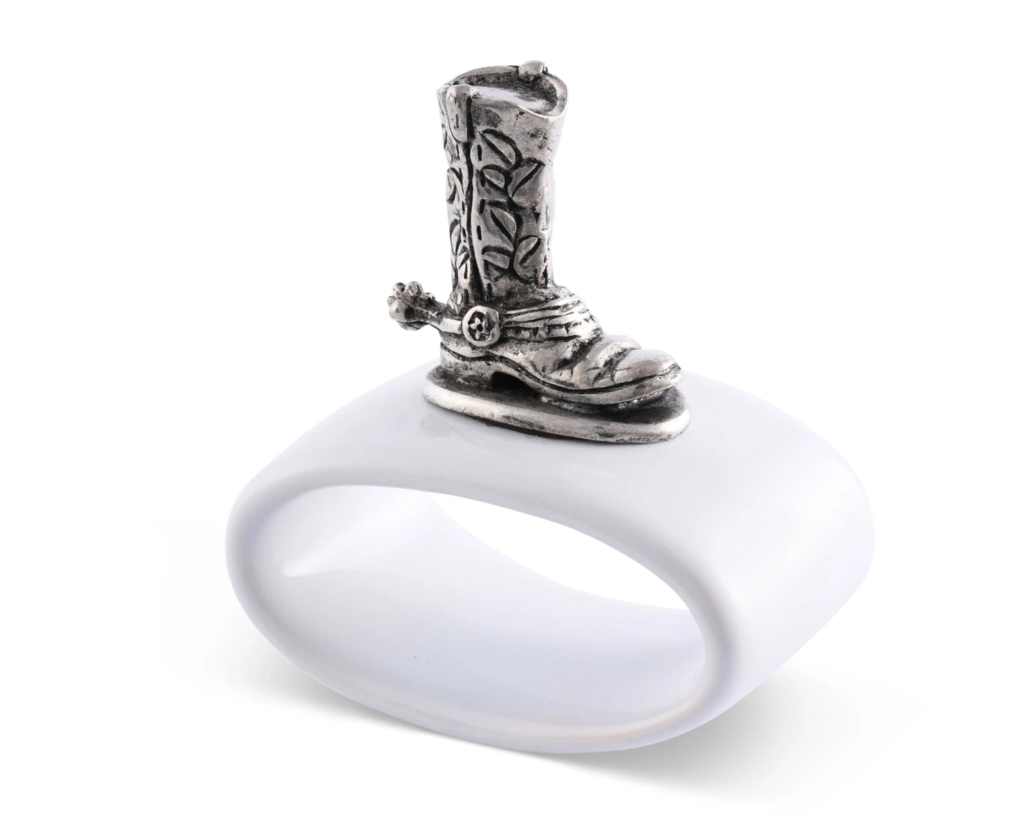 Vagabond House Western Frontier Western Boot Stoneware Napkin Ring 3 Vagabond House Western Frontier Western Boot Stoneware Napkin Ring