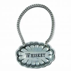 Vagabond House Western Frontier Pewter Western Decanter Tags